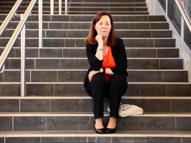 Sue Day, a member of the Penrith commuter group, at Penrith Train Station. Pic: Justin Sanson/AAP Image