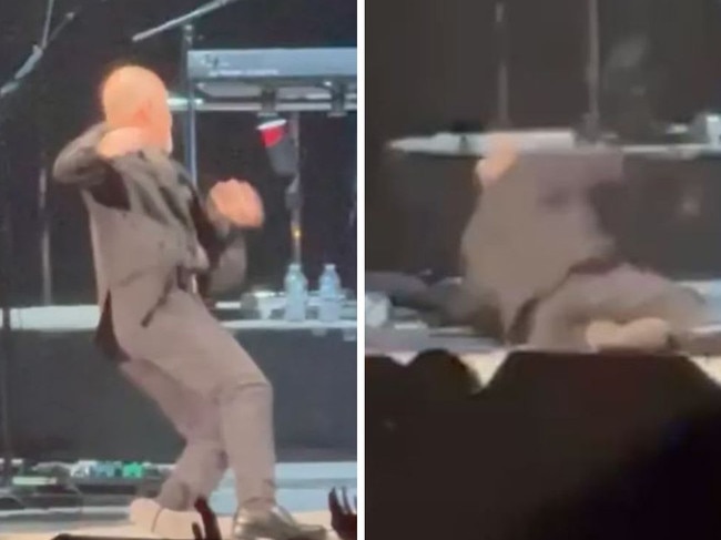 Billy Joel takes a fall on stage