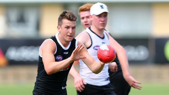 Can Jack Trengove return to his best in his second AFL chance at Port? Picture: Tait Schmaal.