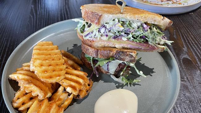 The Reuben sandwich at The Coffee Commune's Chapter Eleven Kitchen.