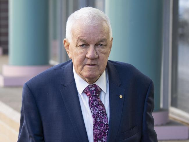 Former Hills Councillor Raymond Harty who plead guilty to fraud charges and is being sentenced at Burwood Court. Photographed 14th June 2018. AAP Image/Matthew Vasilescu