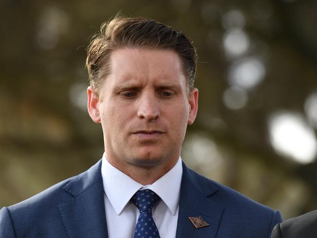 MP Andrew Hastie has refused to “repent” for his criticism of China’s human rights record. Picture: AAP