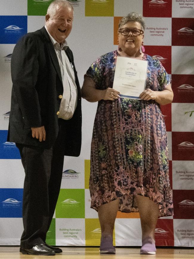 Margaret Eileen Mears was nominated for the Senior Citizen of the Year Award at the 2024 Bundaberg Australia Day Award.
