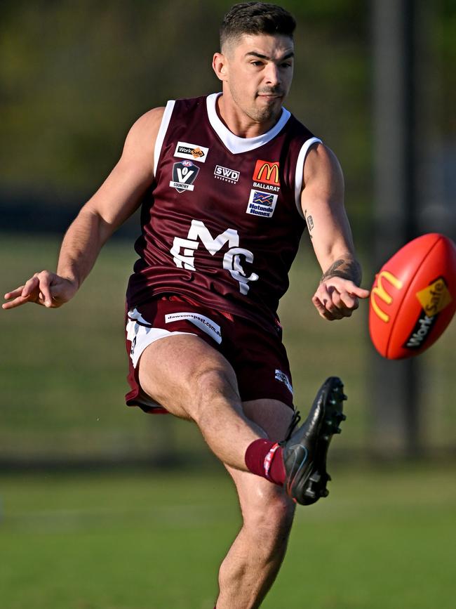 Jaycob Hickey in action for Melton. Picture: Andy Brownbill