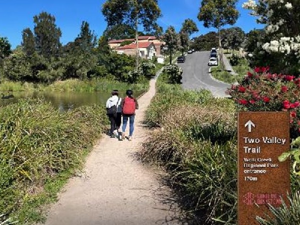 Artist’s impression of the Unwin St rejuvenation connecting Wentworth Park and the Wolli Creek Regional Park.