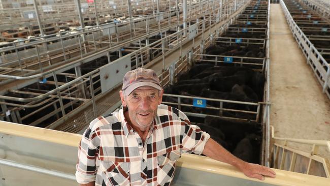 Tony van der Heyden, from Longwarry, bought 67 Angus steers for $970. Picture: Yuri Kouzmin