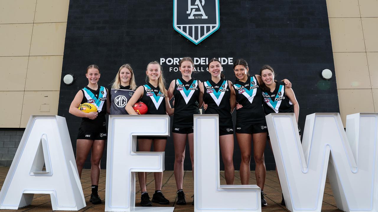 Port Adelaide is also among the four clubs entering the AFLW competition. Picture: Sarah Reed