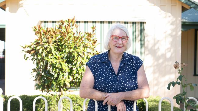 Sue Crossing from Berri, whose usual 15-minute drive to work now takes one hour. Picture: Morgan Sette)