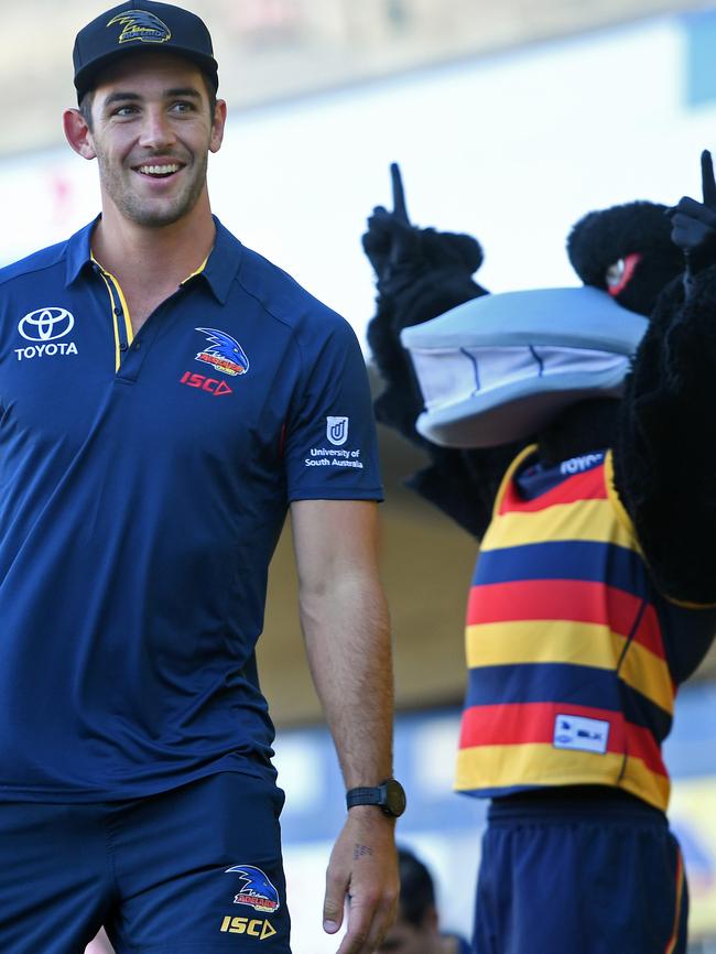 Men’s captain Taylor Walker at the Adelaide Crows season launch. Picture: Tom Huntley