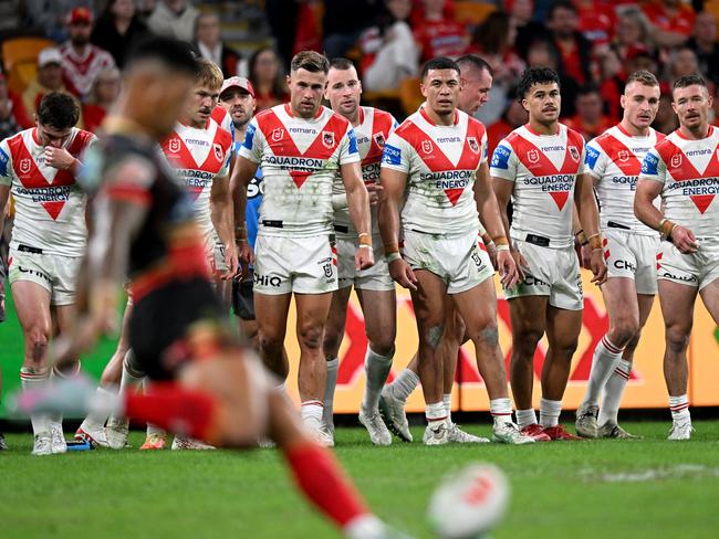 The Dragons couldn't get into the game. Picture: NRL Photos