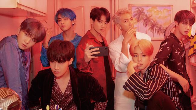 K Pop band BTS. Picture: supplied