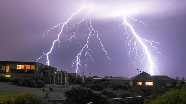 Lightning over Port Noarlunga 15/08/2024 Picture: Troy Stuart|Fine Eye Imagery