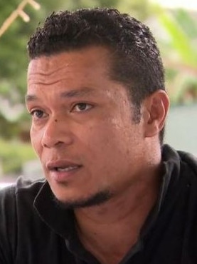 Mosese Sitapa hasn’t heard from his family since the tsunami hit. Picture: Nine News/Channel 9