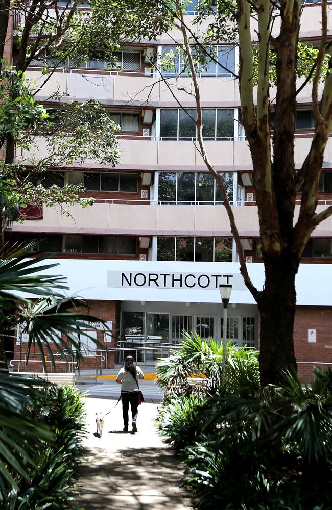 The Northcott housing commission flats have a history of violence and drug dealing which still blight the building in Sydney’s Surry Hills. Picture: John Grainger