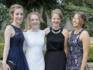 School formals. Calvin Christian school grade 12, Villa Howden, Howden. Sophie Pilcher, Rebekah Morrison, Kaitlyn Tilley and Lisa Walker.