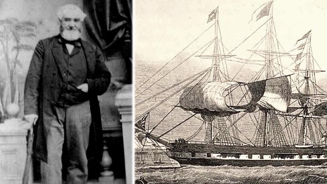 Captain Charles Ferguson and the ship Marco Polo, which he is credited with rescuing.