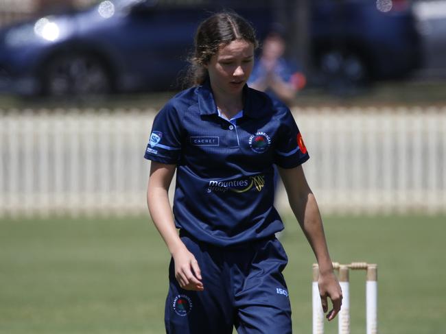 Matilda Brown walks back to her mark for Manly. Picture Warren Gannon Photography