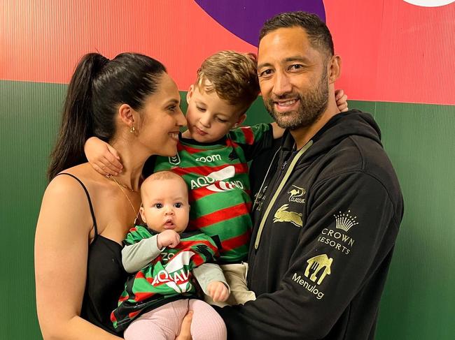 Zoe and Benji Marshall with their children Fox and Ever. Picture: Instagram