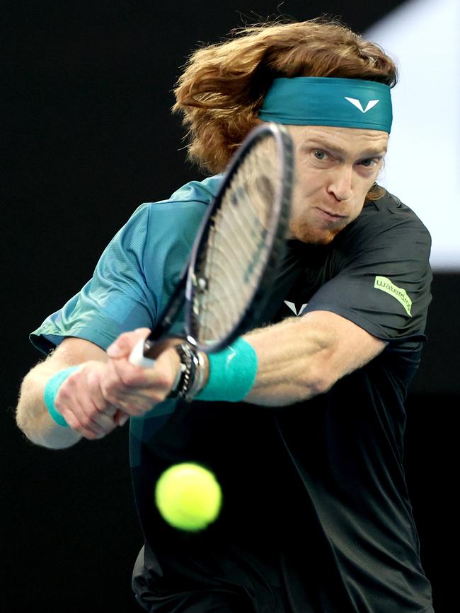 Andrey Rublev. (Photo by Kelly Defina/Getty Images)