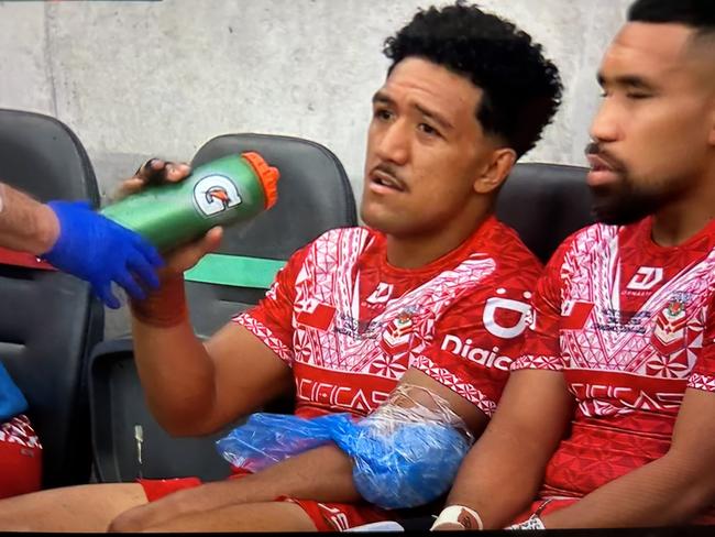 Tonga and Panthers star Paul Alamoti has received good news on the injury front. Pic: Fox League