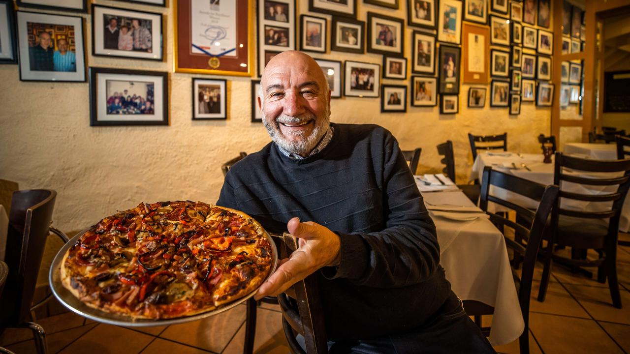 Andy Parisi just prior to selling La Trattoria after 47 years, pictured in June 2022. Picture: Tom Huntley