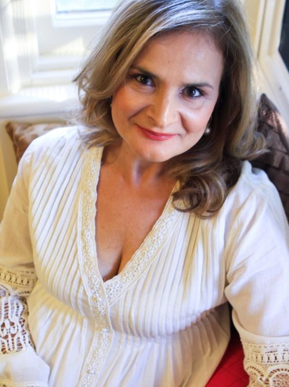 Daphne Kapetas, owner and founder of a cream Calmmé, which is said to work wonders on people with dermatitis and eczema caused by hand sanitiser. Picture: Supplied.