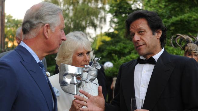 Khan meets with King Charles and Camilla in 2013. Picture: Anthony Devlin – WPA Pool/Getty Images