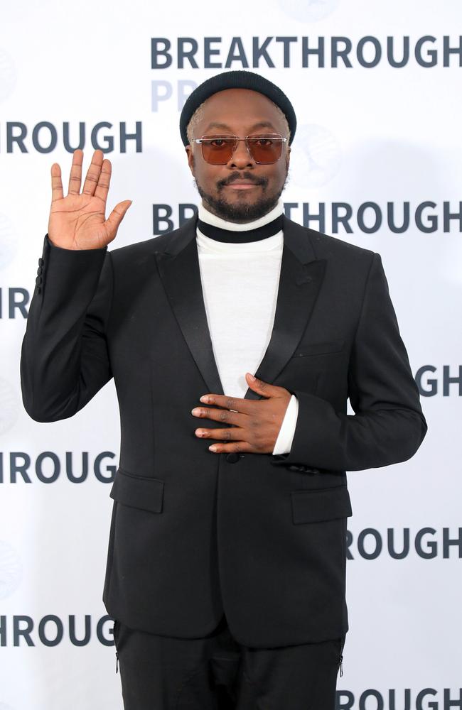 will.i.am accused a Qantas flight attendant of racism last week. Picture: Kelly Sullivan