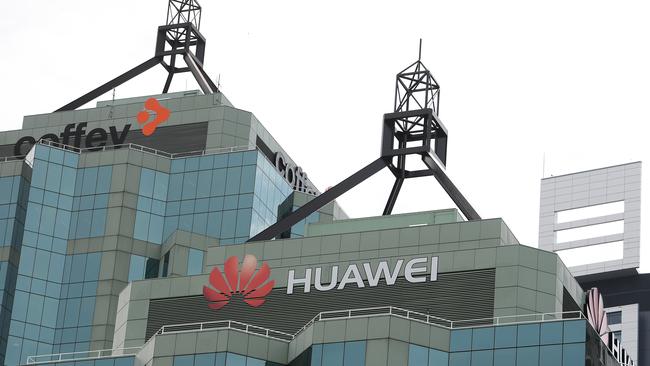 A general view of the Sydney headquarters of Chinese tech company Huawei. Picture: AAP