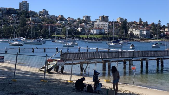 Work is underway to refurbish the Forty Baskets Beach tidal pool at Balgowlah Heights. Picture: Ivy O'Rourke