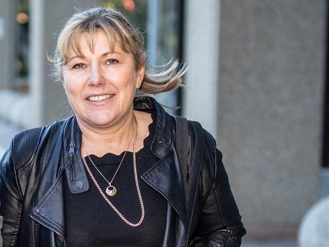 Wendy Leach leaves the Federal Court in Sydney. Picture: NCA NewsWire / Christian Gilles