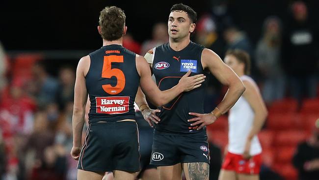 The Giants were given extremely late notice to withdraw players from Sunday’s game. Picture: Jono Searle/AFL Photos