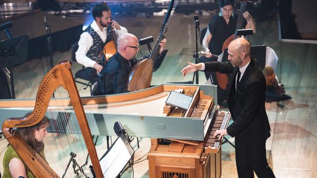 Erin Helyard and members of the Orchestra of the Antipodes. Picture: Cassandra Hannagan