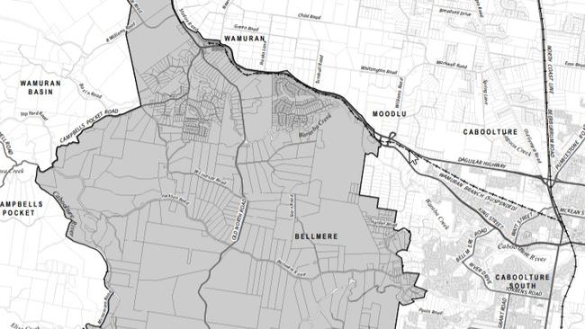 Caboolture West satellite city local plan map. Picture: File