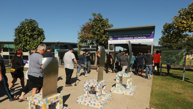 The threats caused Upper Coomera State School to go into lockdown. Photo: Mike Batterham