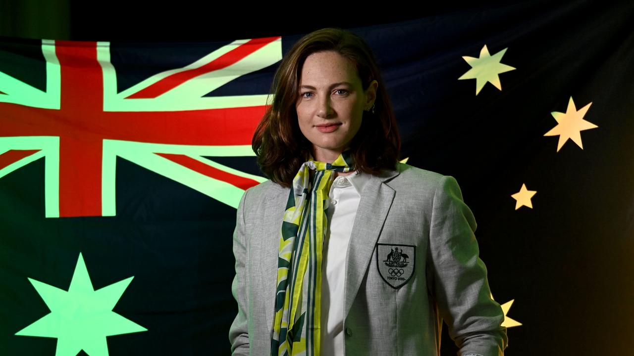 Cate Campbell, one of Australia’s Flag Bearers. Picture: Getty Images