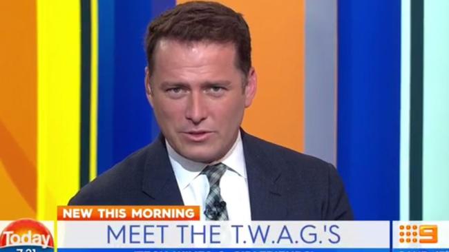 Karl Stefanovic put on a brave face on yesterday’s Today Show. Picture: Today