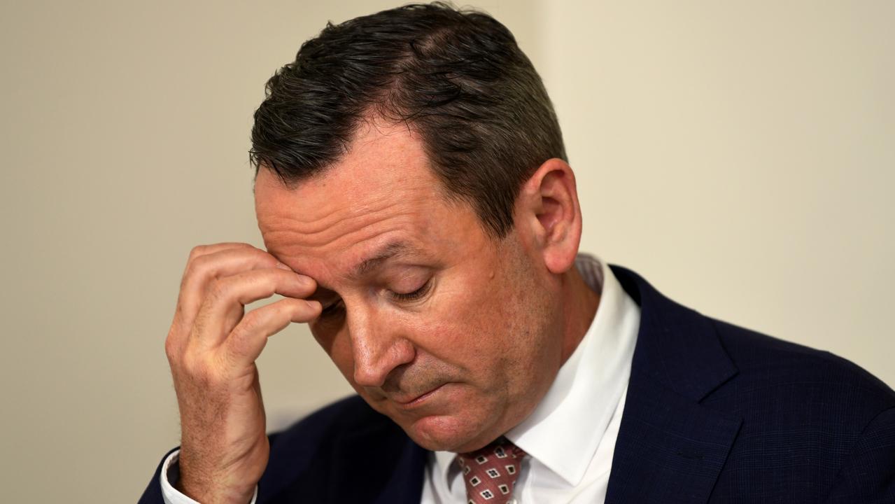 Premier Mark McGowan says the actions of some anti-vaxxers is illegal. Picture: NCA NewsWire/Sharon Smith