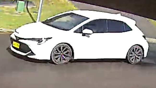 The car allegedly involved in the incident.
