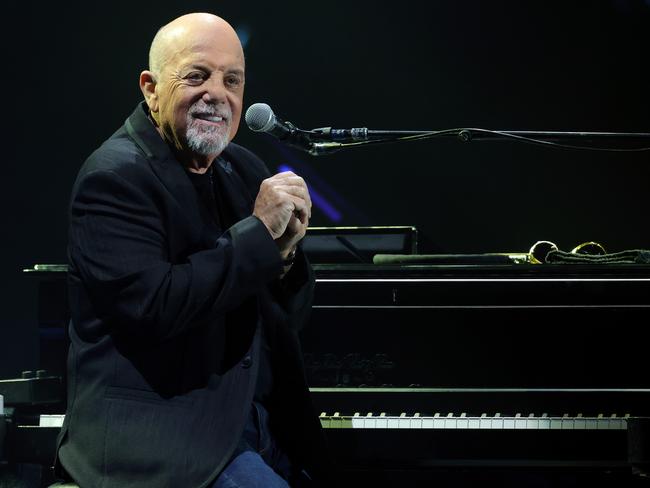 Fans say Billy Joel, performing here in November in Las Vegas, looked “frail” during his recent gig. Picture: Ethan Miller/Getty Images