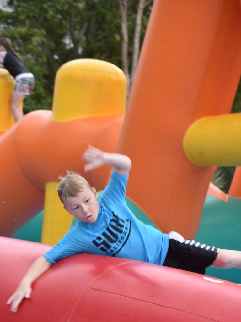 PARTY TIME: There were plenty of splatters and splashes at Dalby's pool party on Saturday.