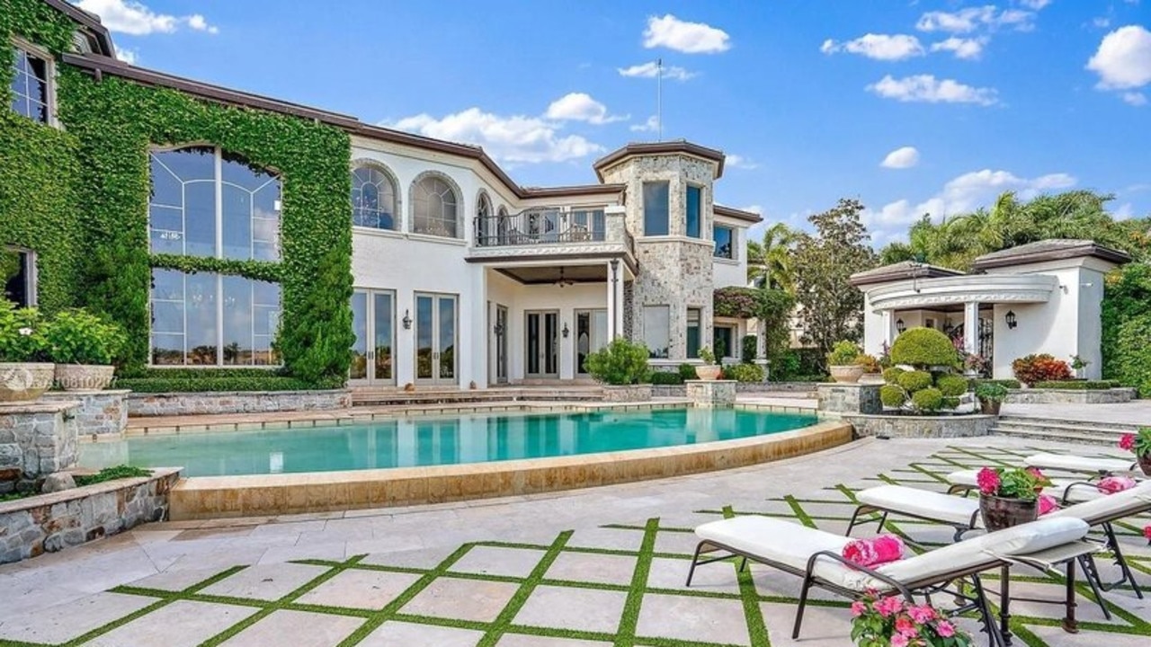 If the pair do decide to go their separate ways, they will be forced to decide who will take ownership of their shared $15.2 million Florida mansion. Picture: Realtor