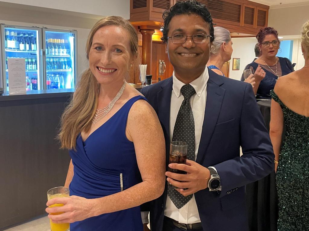 Teresa Munce and Ibrahim Ismail at the 25th anniversary of the Far North Queensland Hospital Foundation Ball at Pullman Cairns. Picture: Yashee Sharma