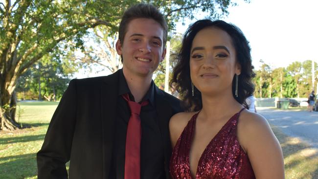 Jack Szkurda and Anjeline Josey at the Pioneer State High School formal at the Mackay Golf Course on Friday November 20. Picture: Zizi Averill