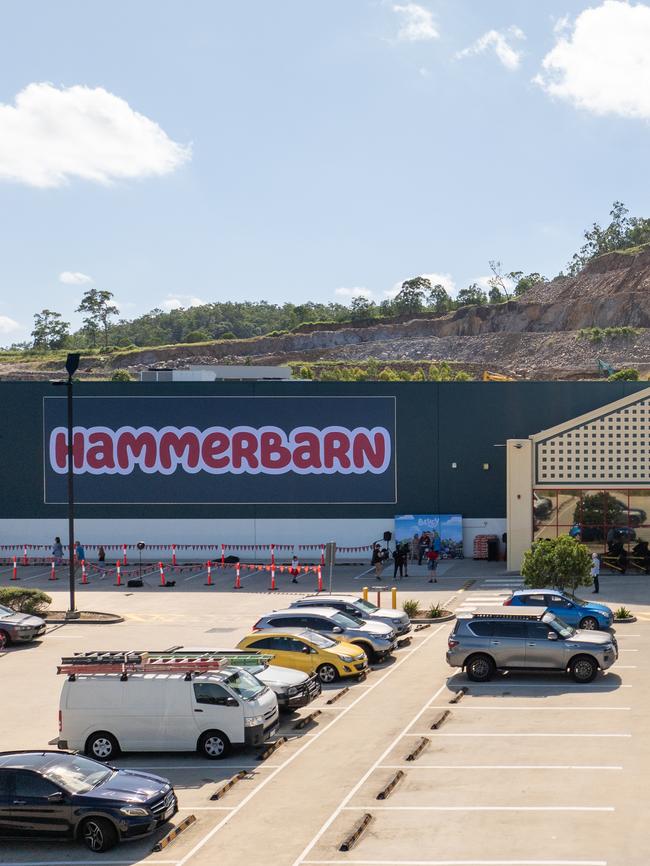 One of Bunnings’ warehouses that was temporarily rebranded as “Hammerbarn”.