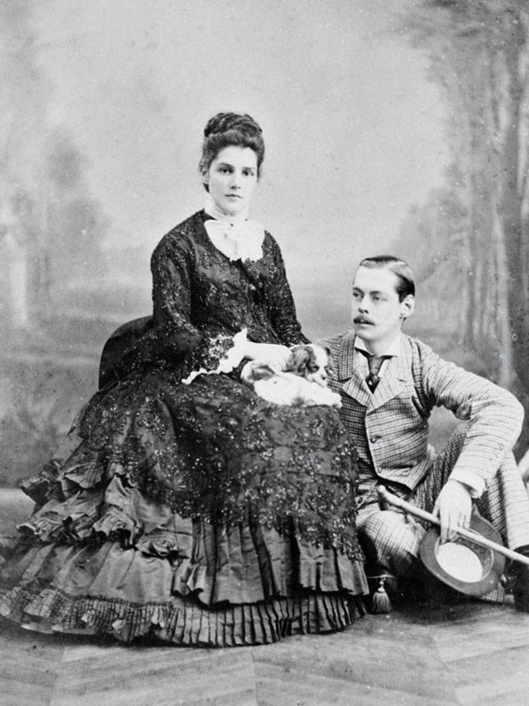 Lord Randolph Churchill and Lady Randolph Churchill (Jennie Jerome) in Paris, 1874 by Georges Penabert.