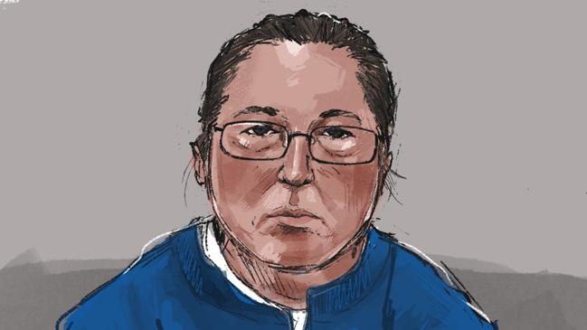 Court sketch of accused murderer Erin Patterson.