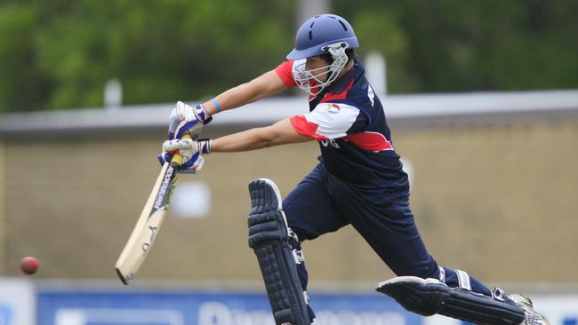 James Nanopoulos in his early opening batting days.