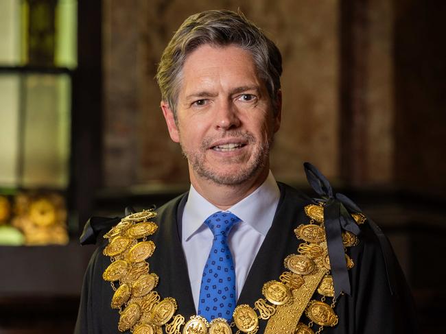 Newly elected Lord Mayor Nick Reece said he wanted to make Melbourne a good place for workers to visit. Picture: Jason Edwards