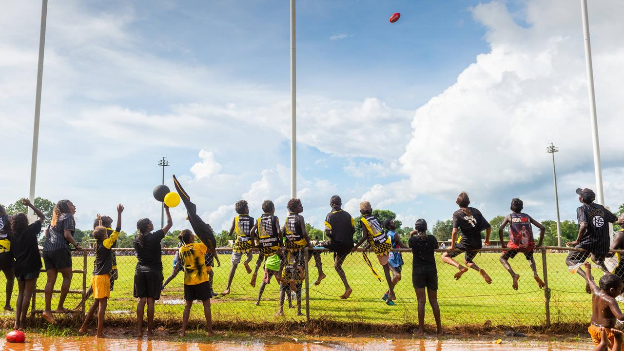 The Tiwi Islands 2020-2021 Grand Final. The Imalu Tigers take on the Walama Bulldogs on Bathurst Island. Photograph: Che Chorley